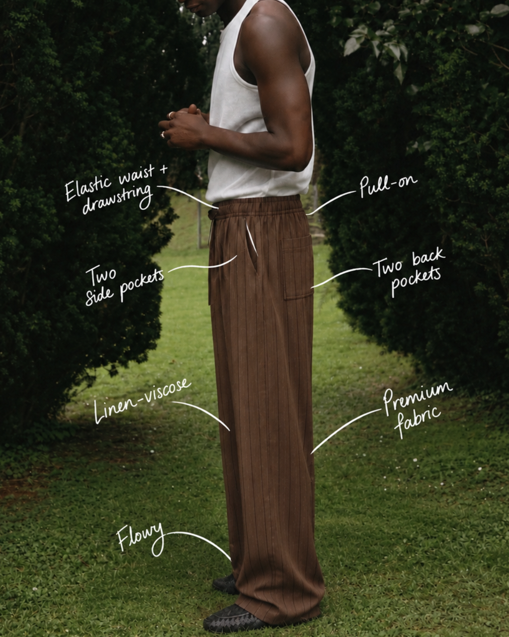 THE FIELD STRIPE PULL-ON TROUSER